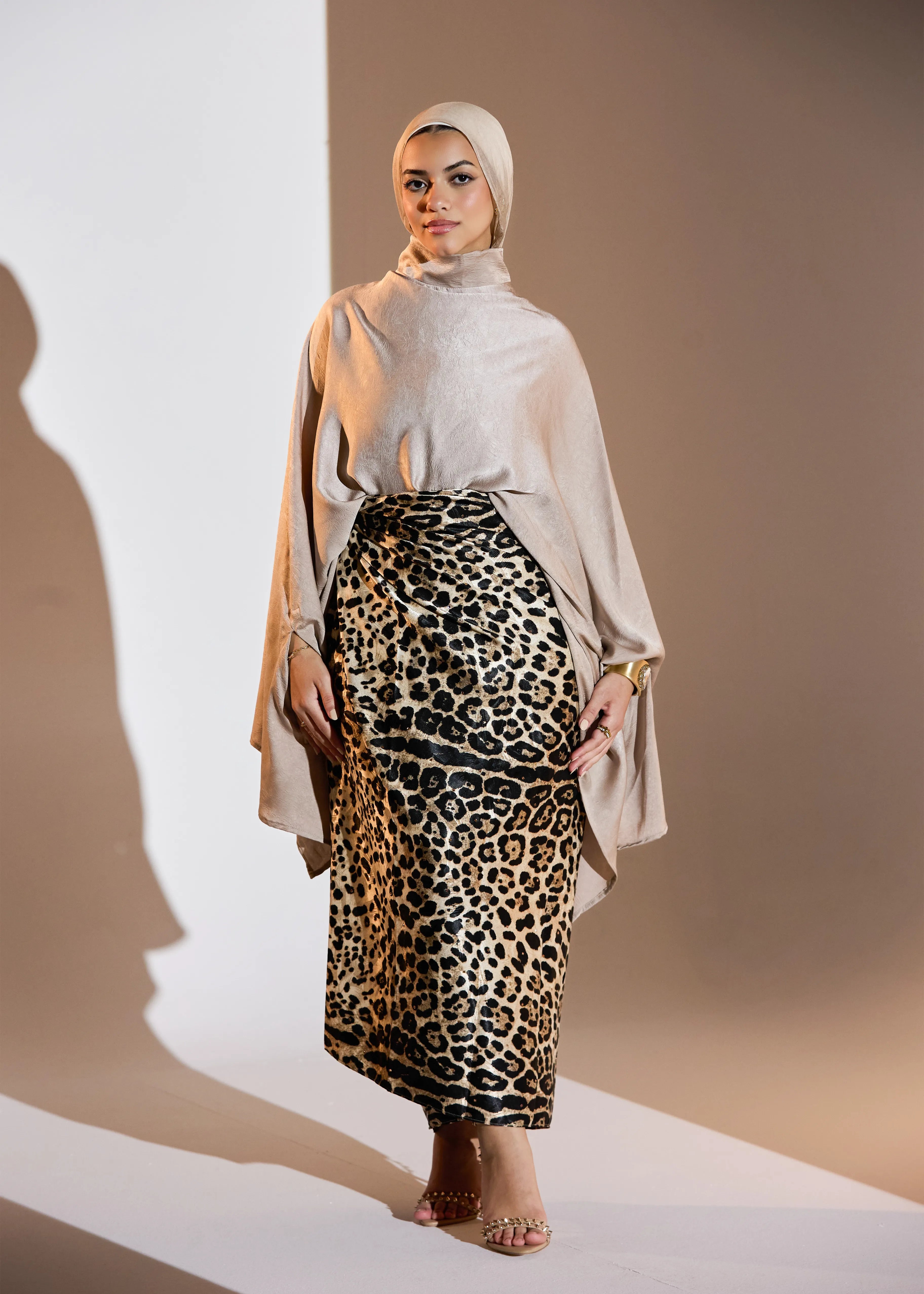 Wrap leopard Skirt