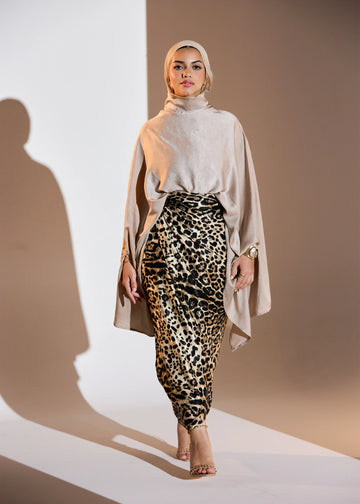 Wrap leopard Skirt
