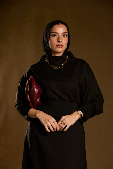Black Linen Top