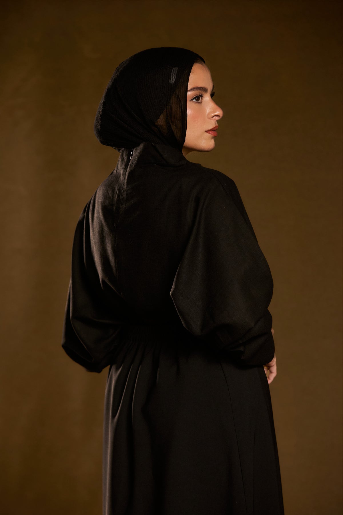 Black Linen Top
