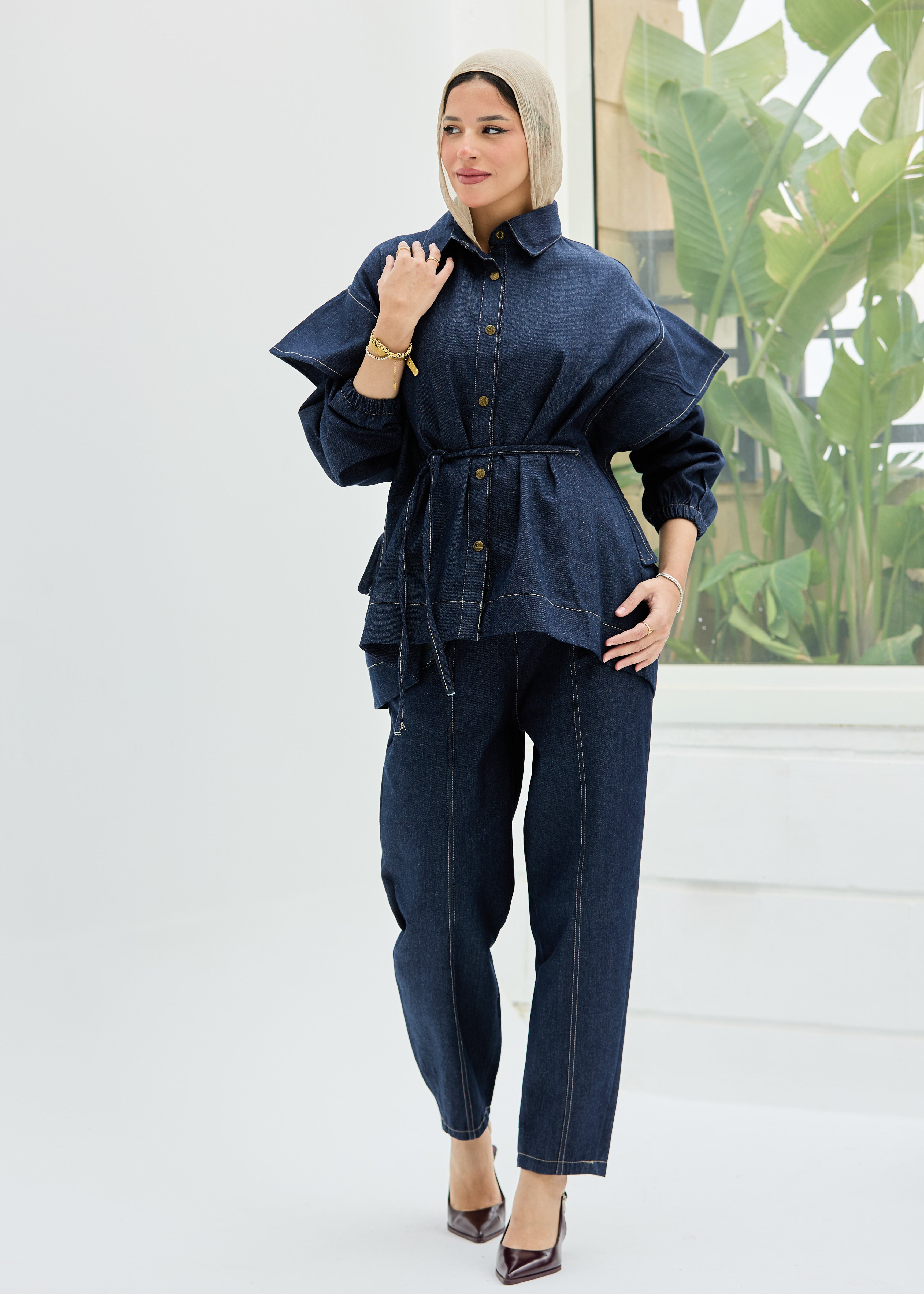 Edged Denim Full set