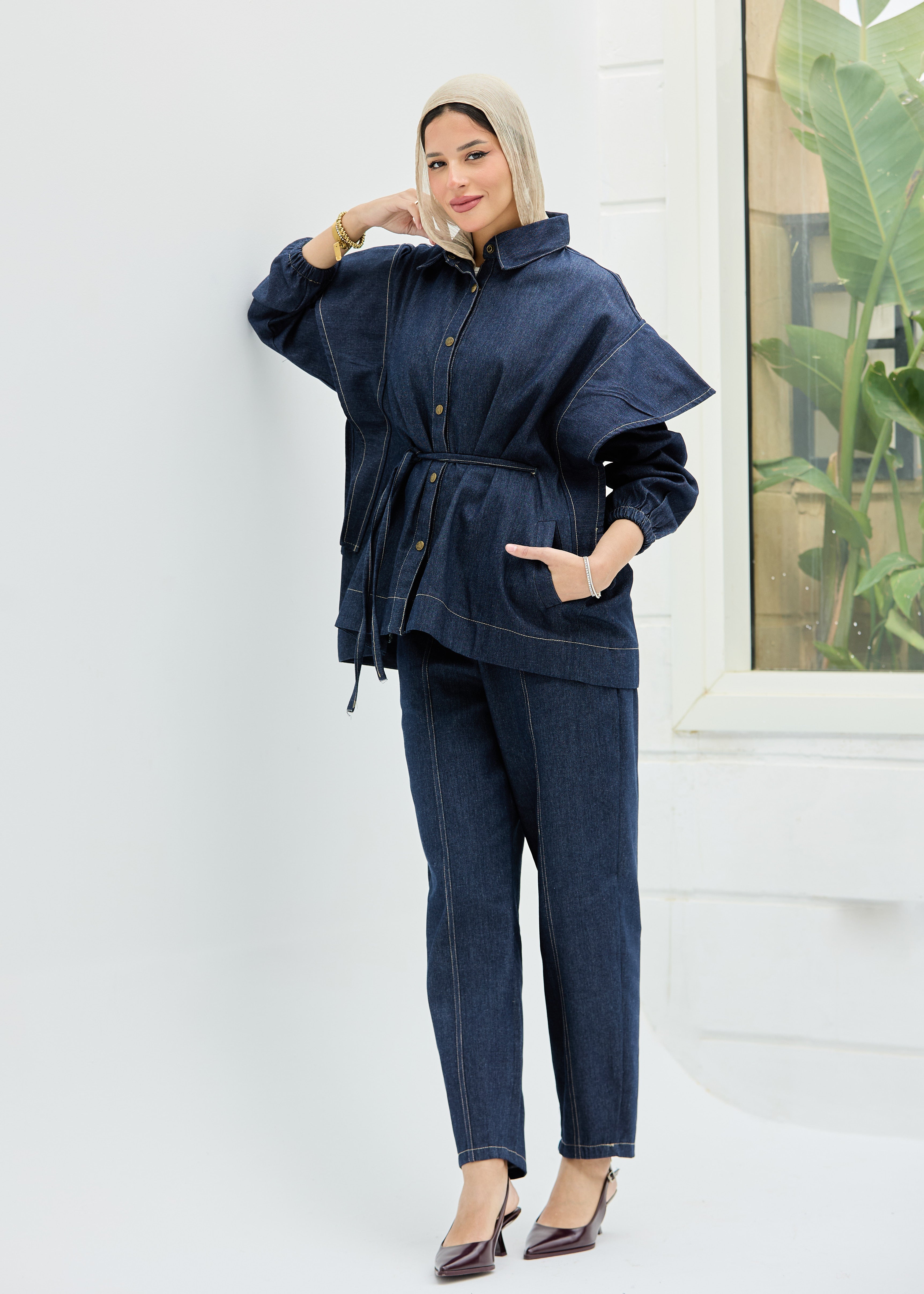 Edged Denim Full set