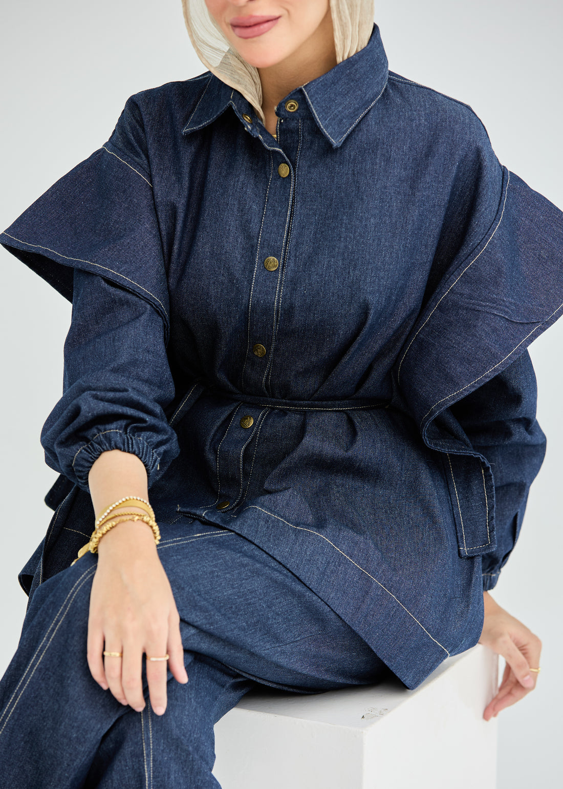 Edged Denim Full set