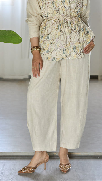 Beige pearl pants