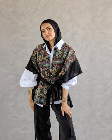 Black Mosaic vest