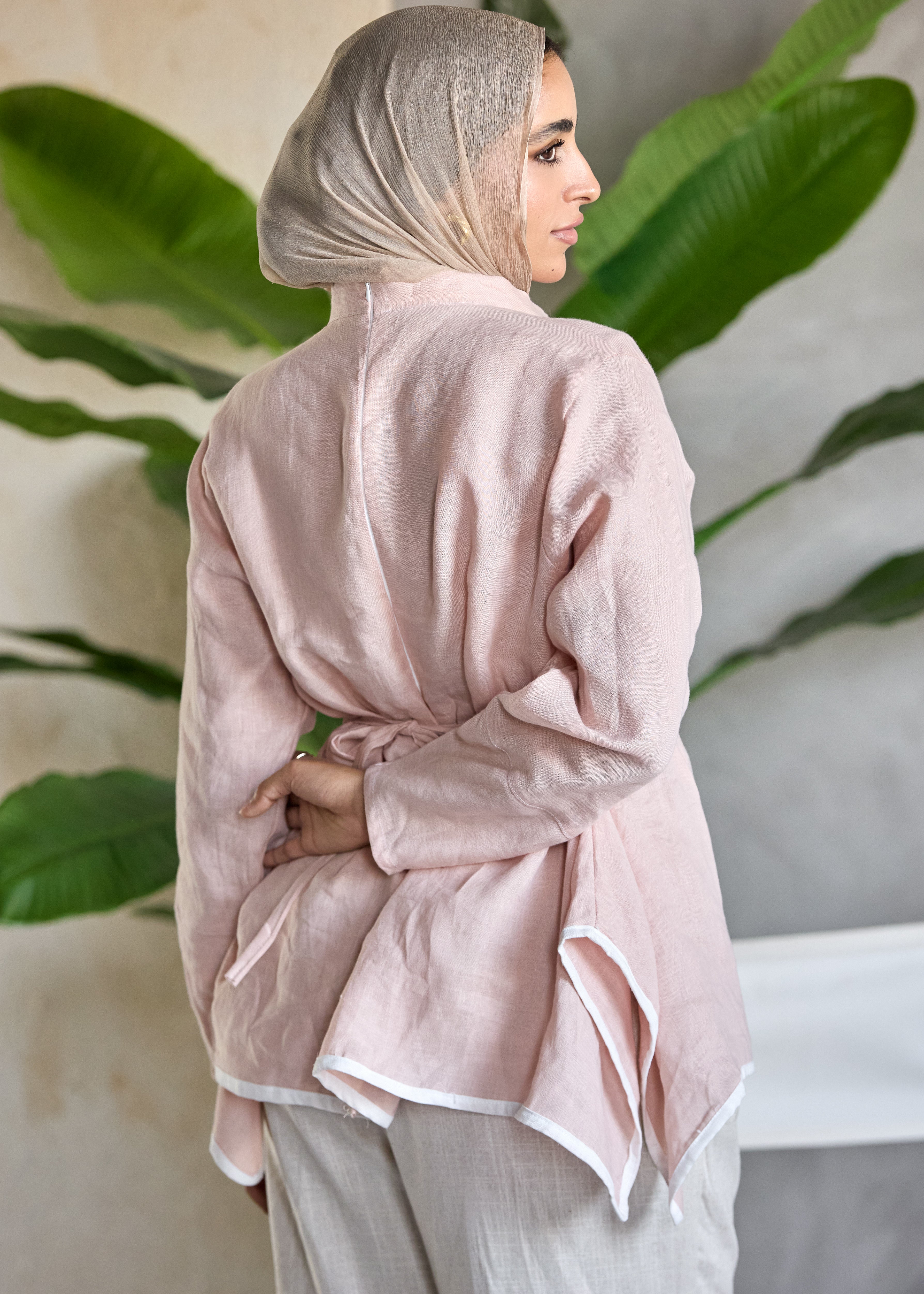Contrast Line Blouse