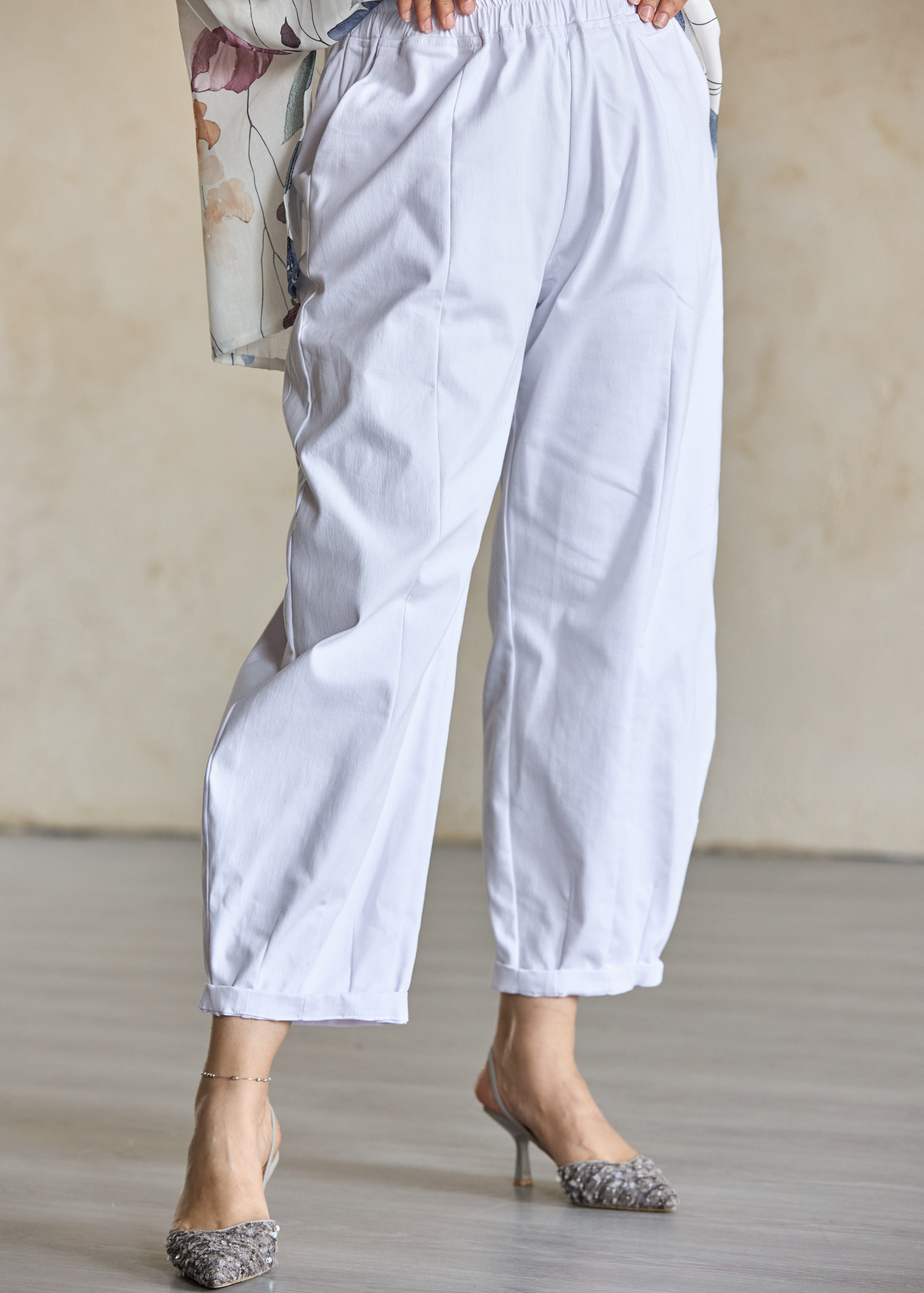 White Relaxed Pants