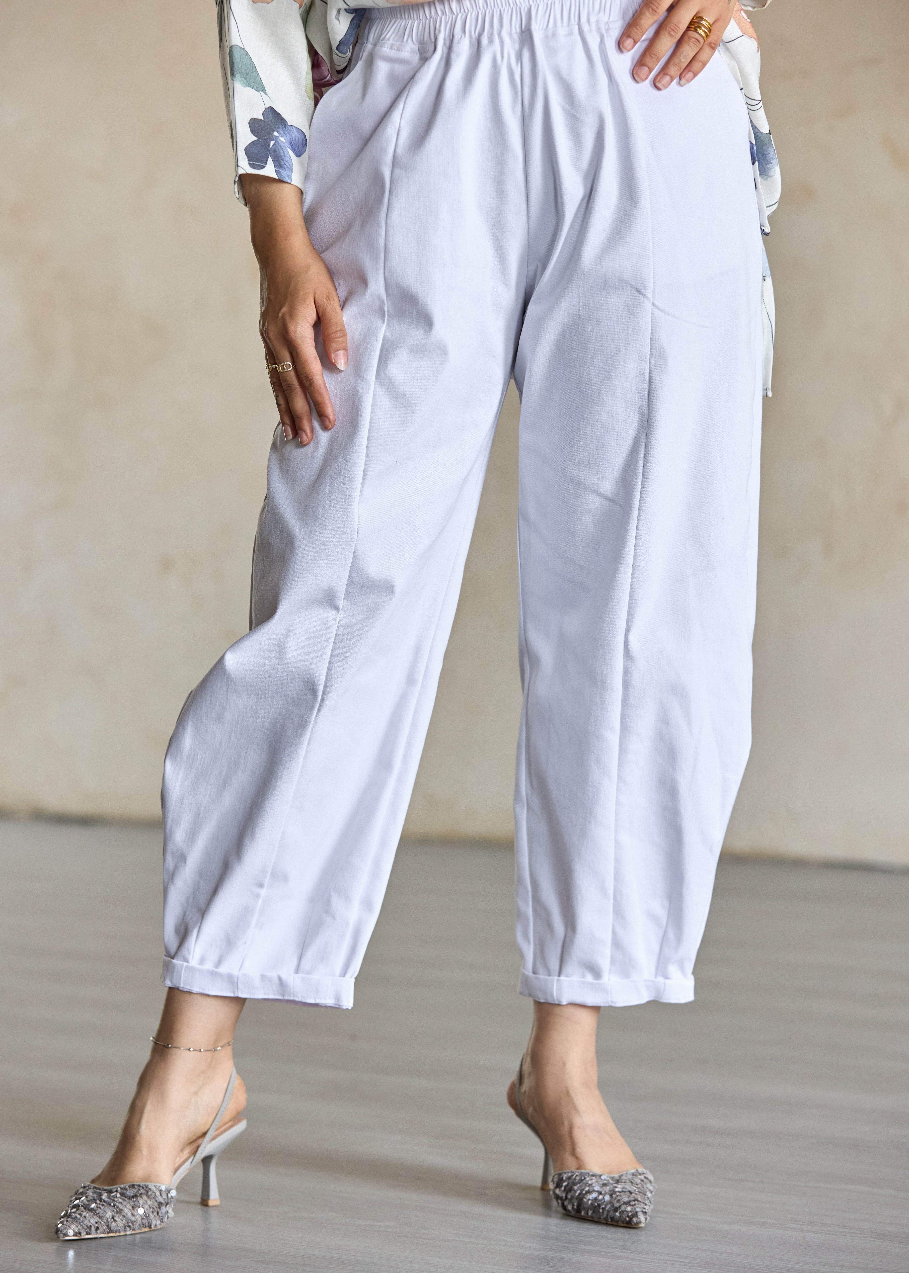 White Relaxed Pants