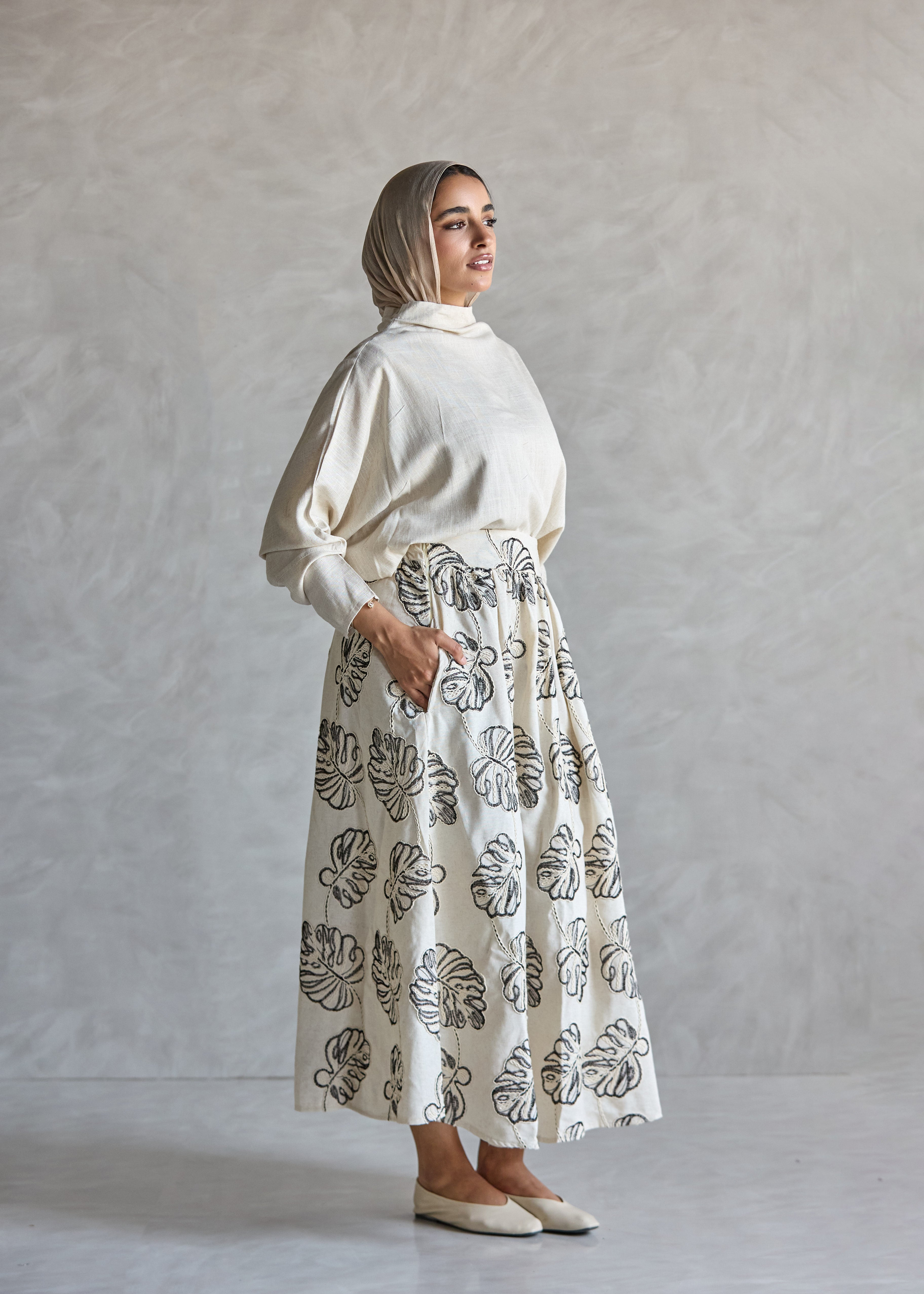Moonlit Palm Skirt