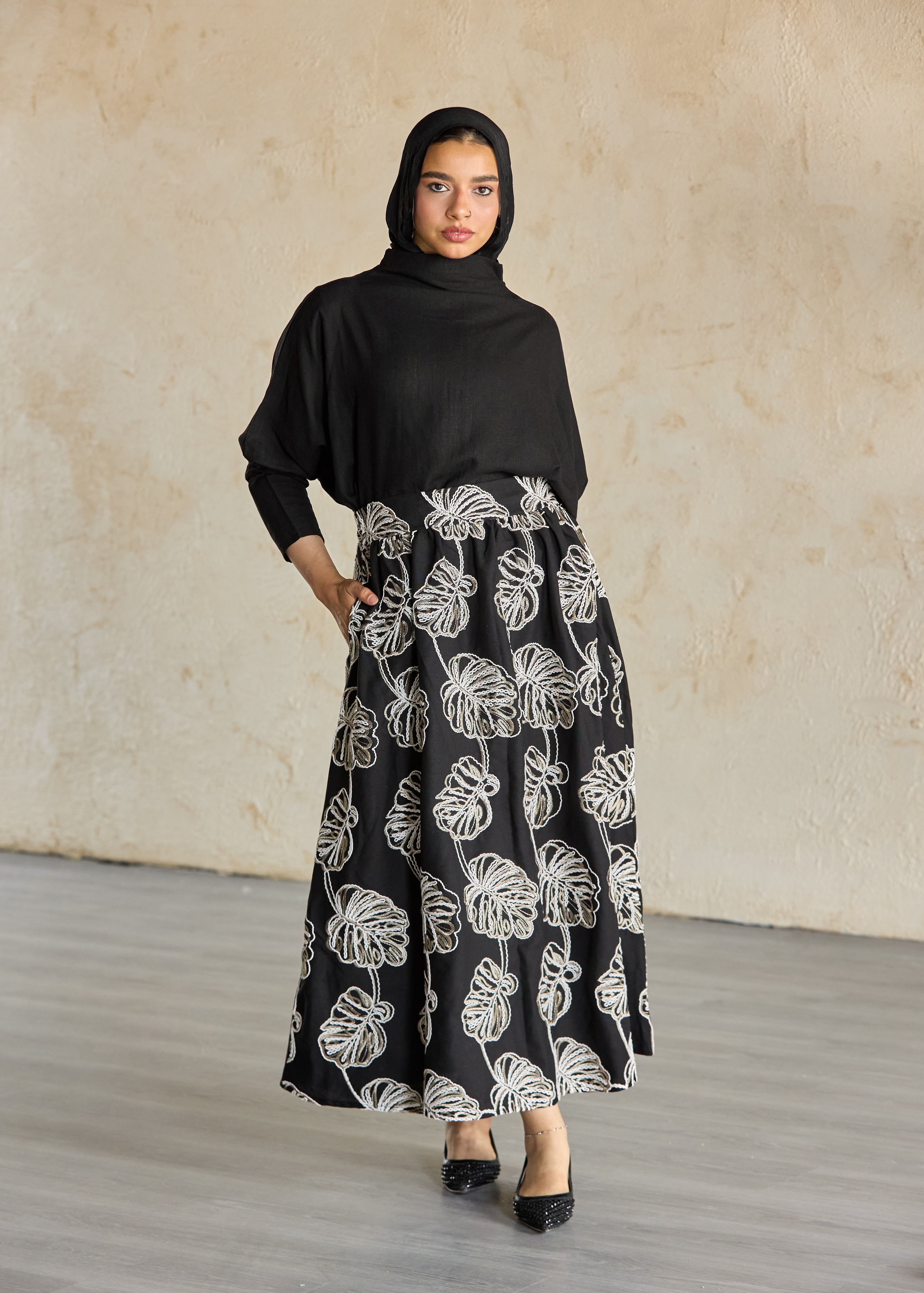 Moonlit Palm Skirt
