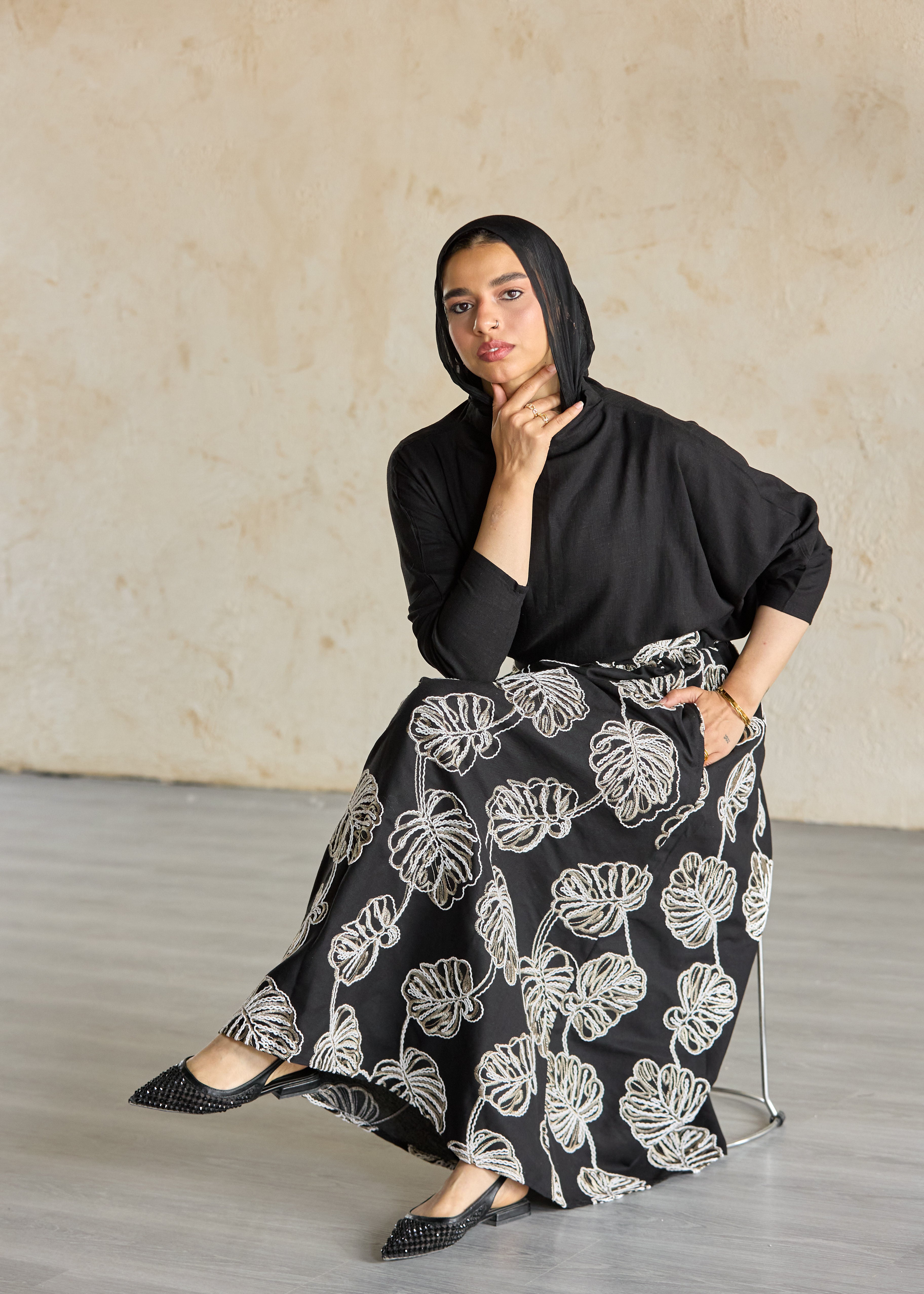 Moonlit Palm Skirt