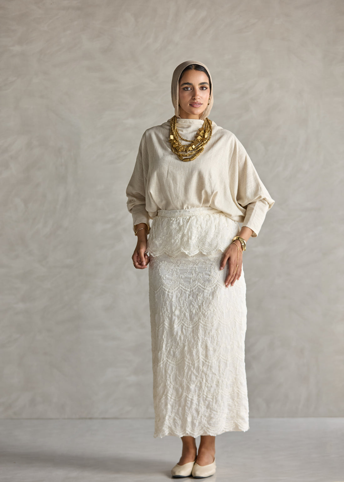 White Lace Skirt
