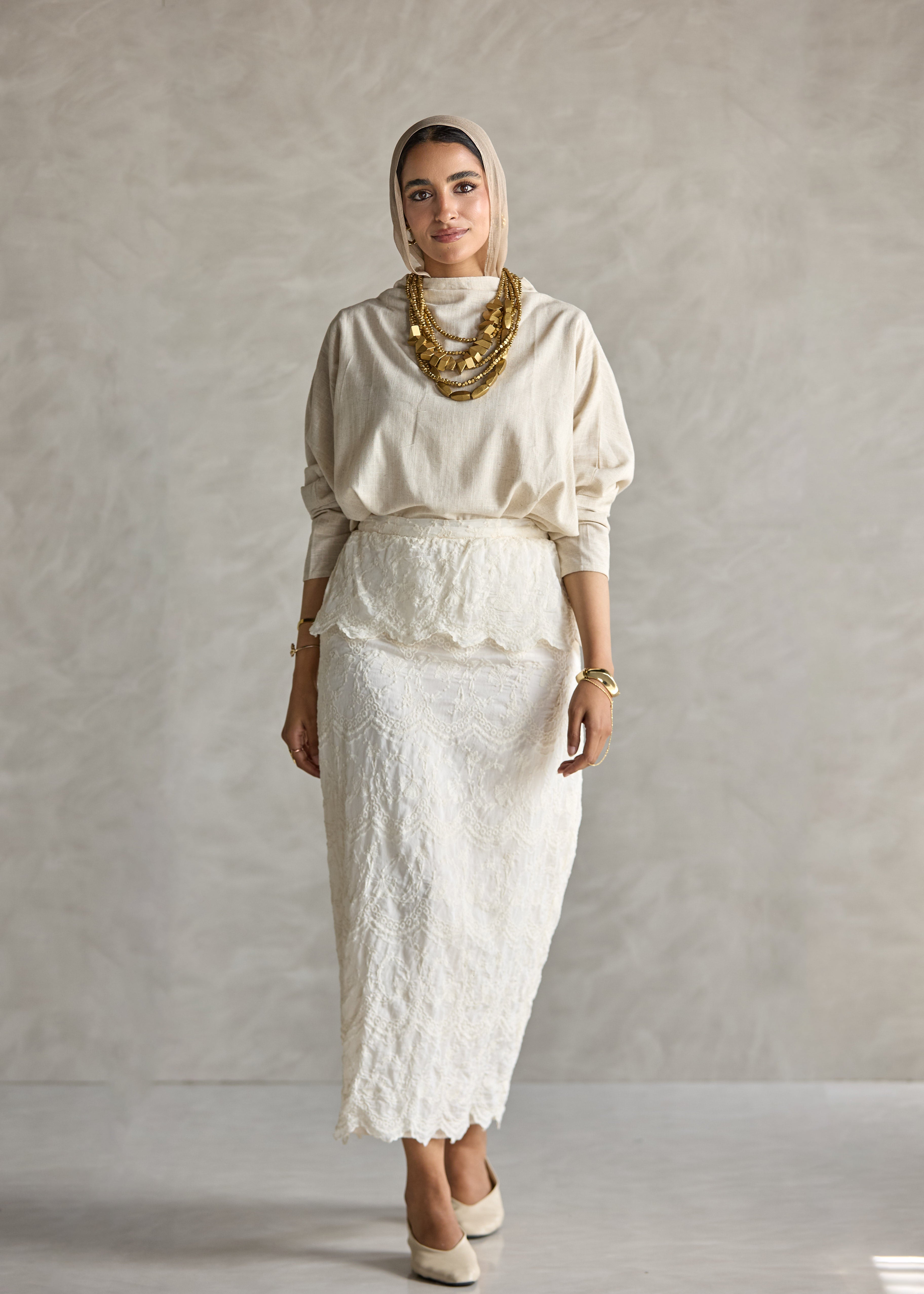 White Lace Skirt