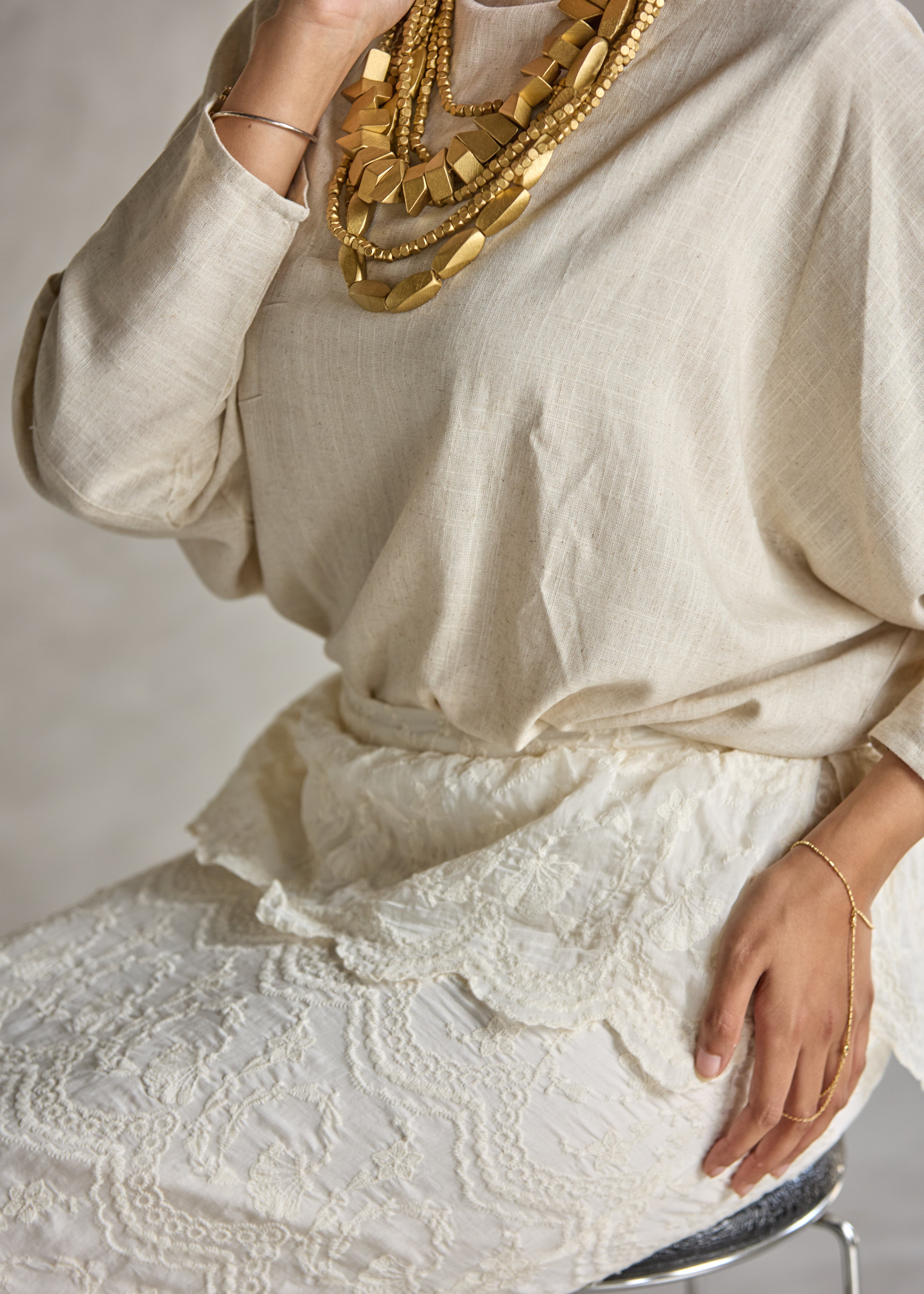 White Lace Skirt