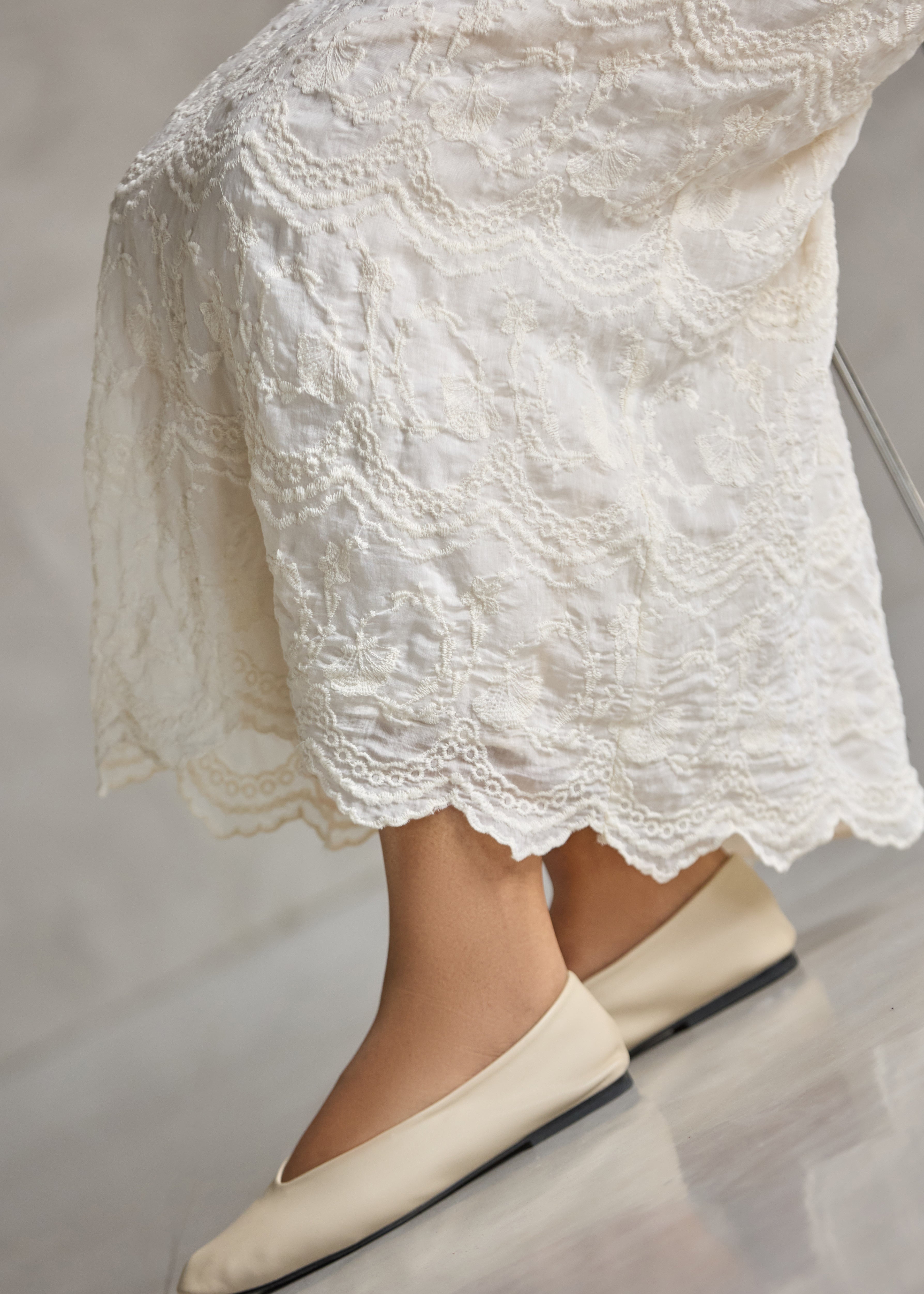 White Lace Skirt