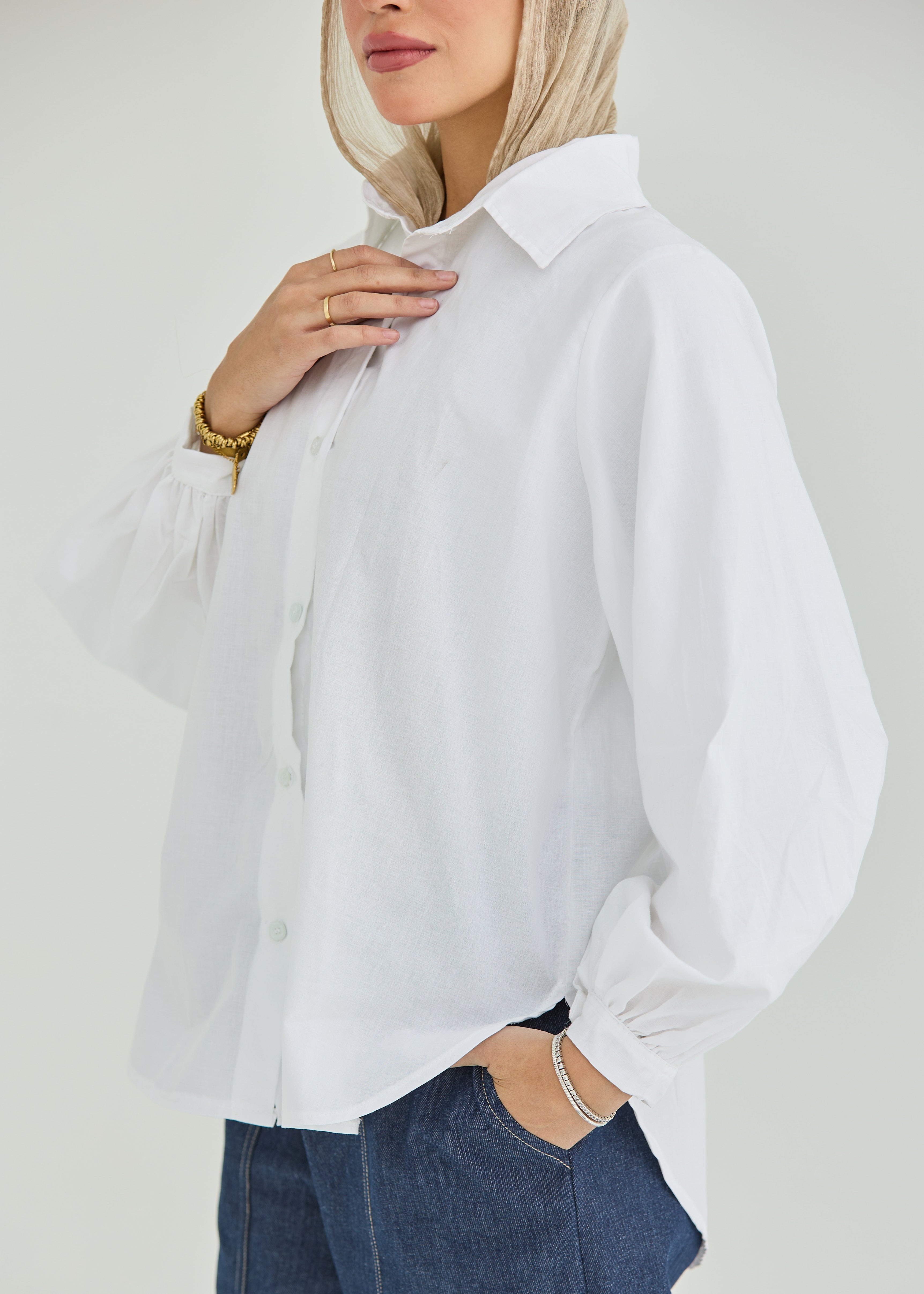 Linen white shirt