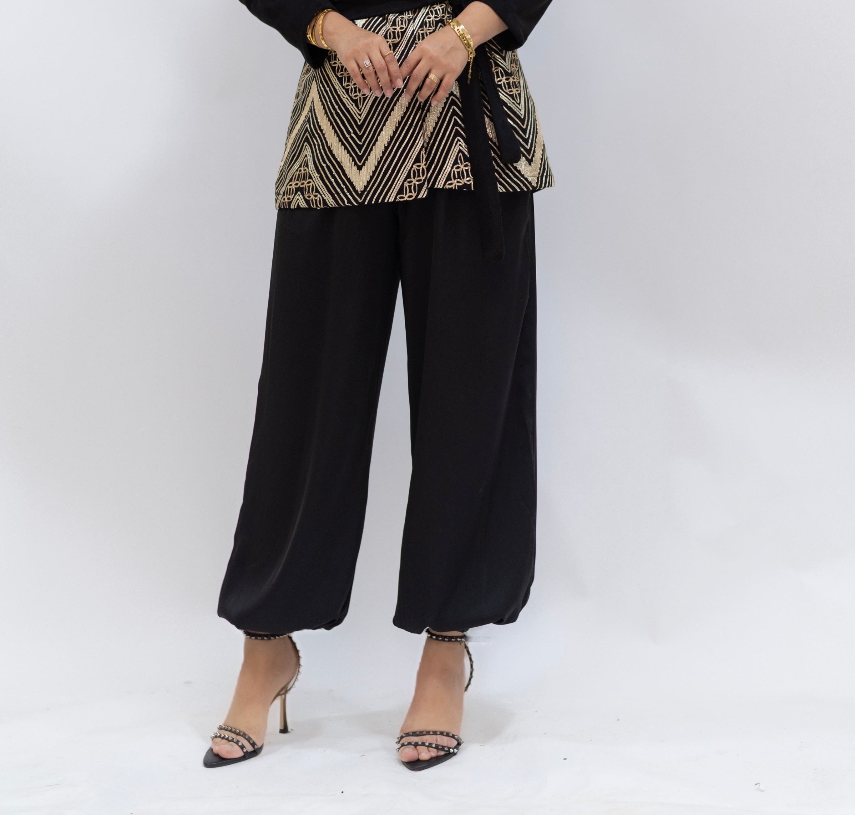 Silk balloon pants