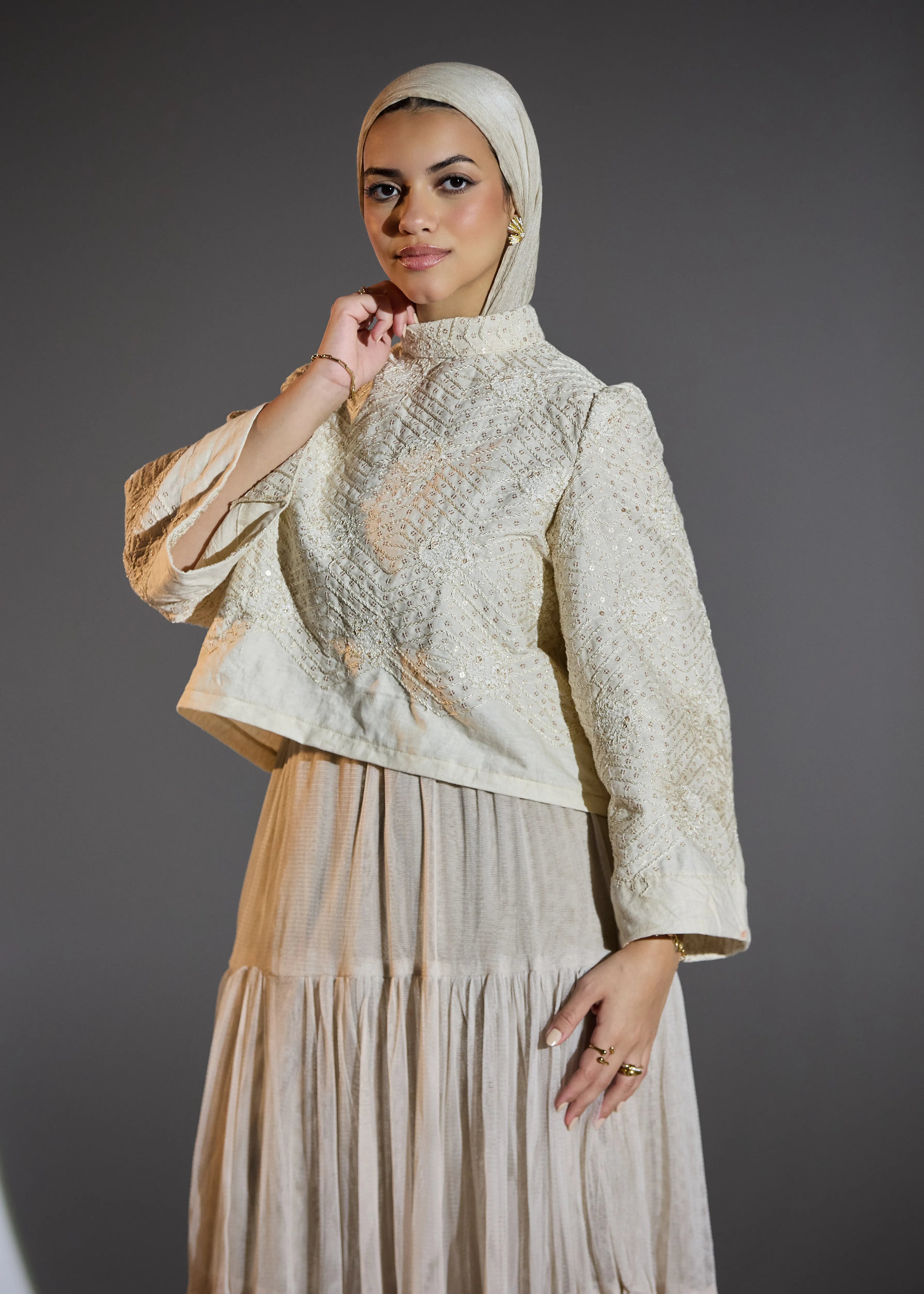 Pearl Cream Blouse
