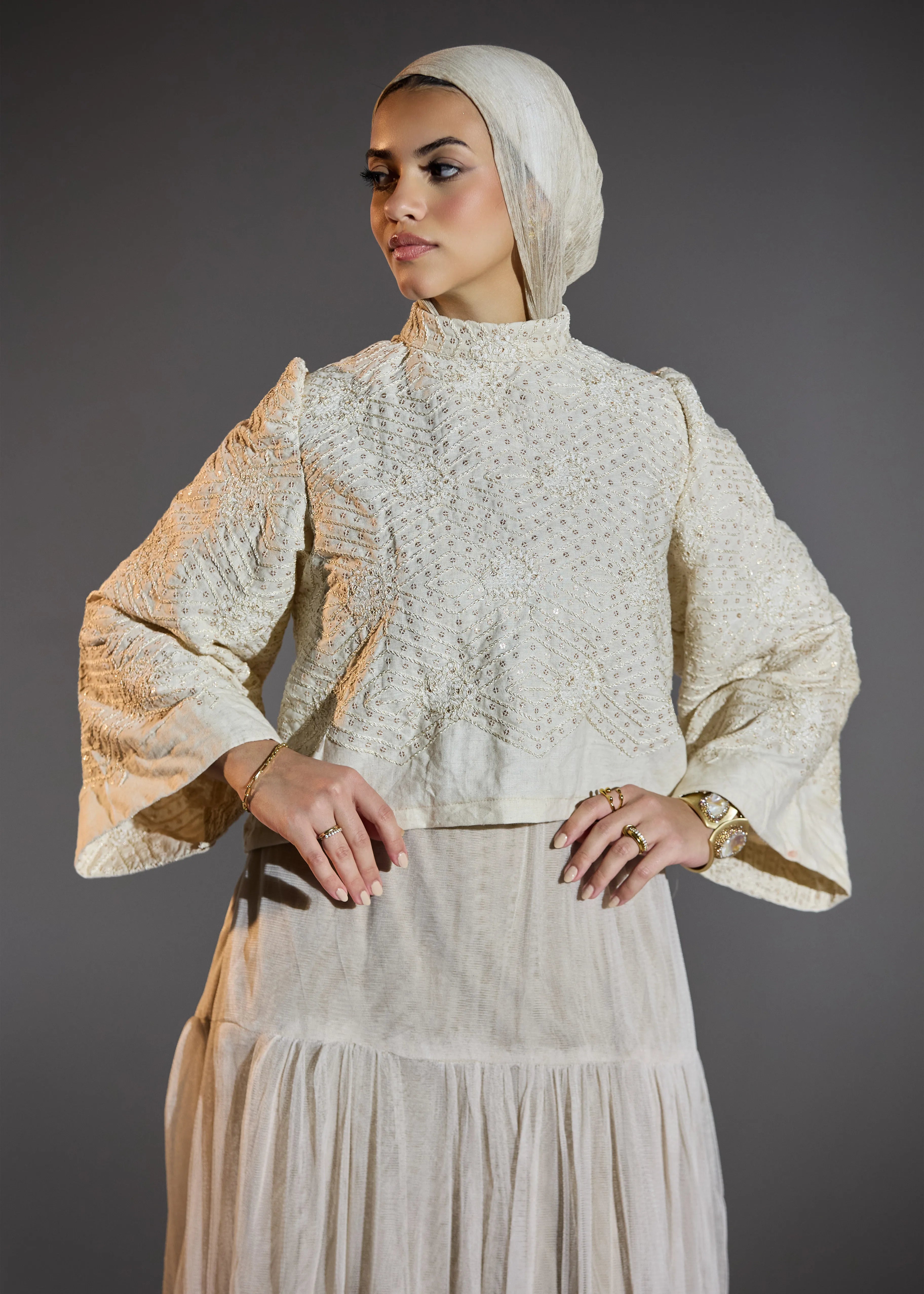 Pearl Cream Blouse