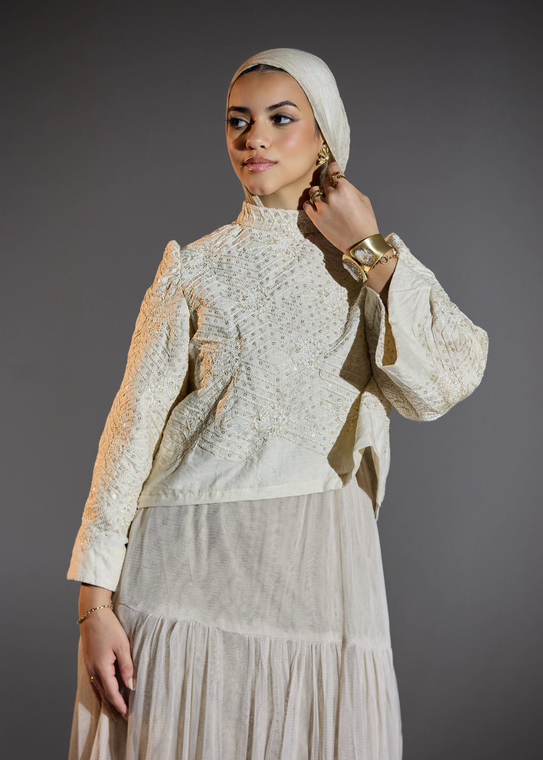 Pearl Cream Blouse