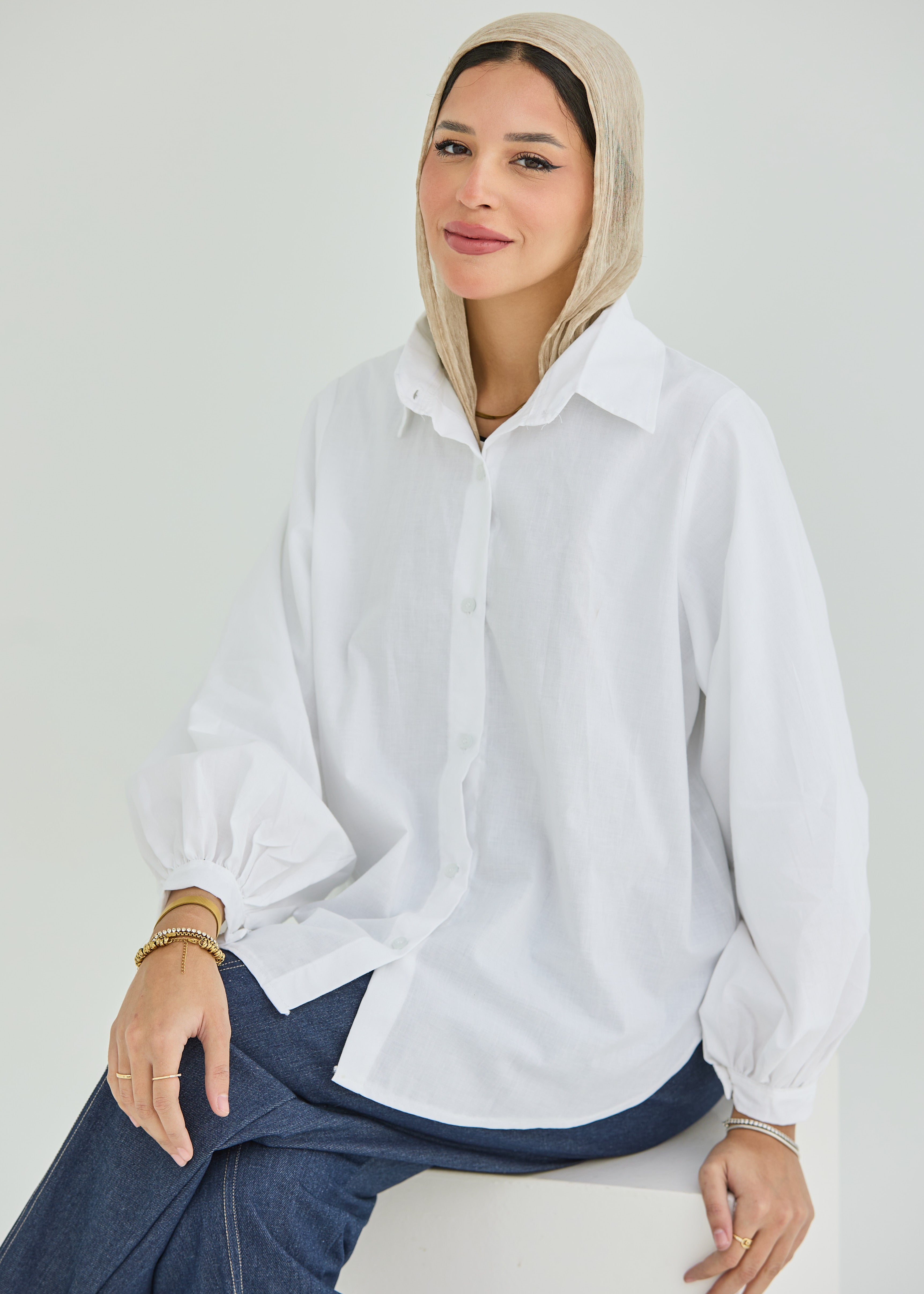 Linen white shirt