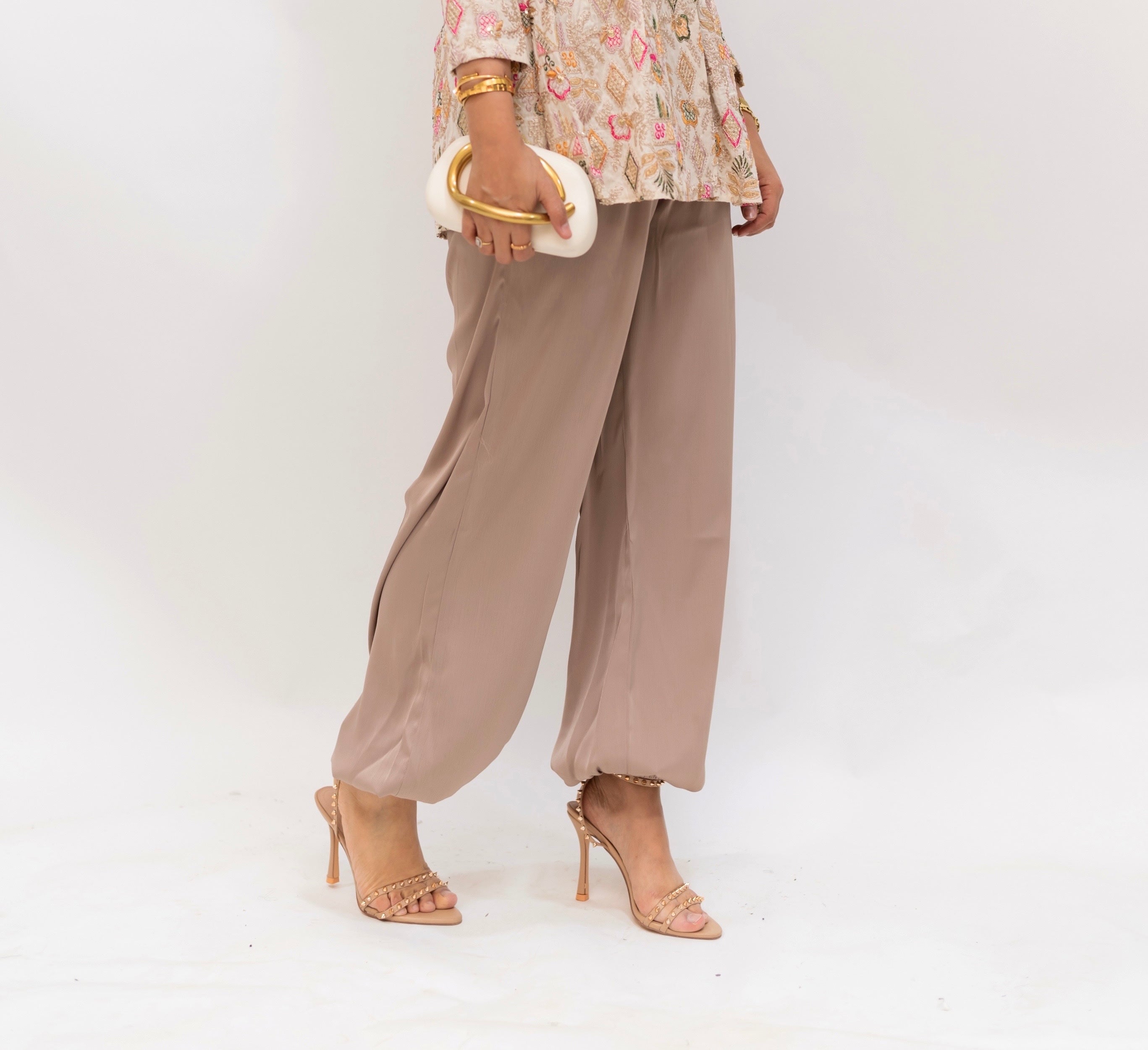 Silk balloon pants