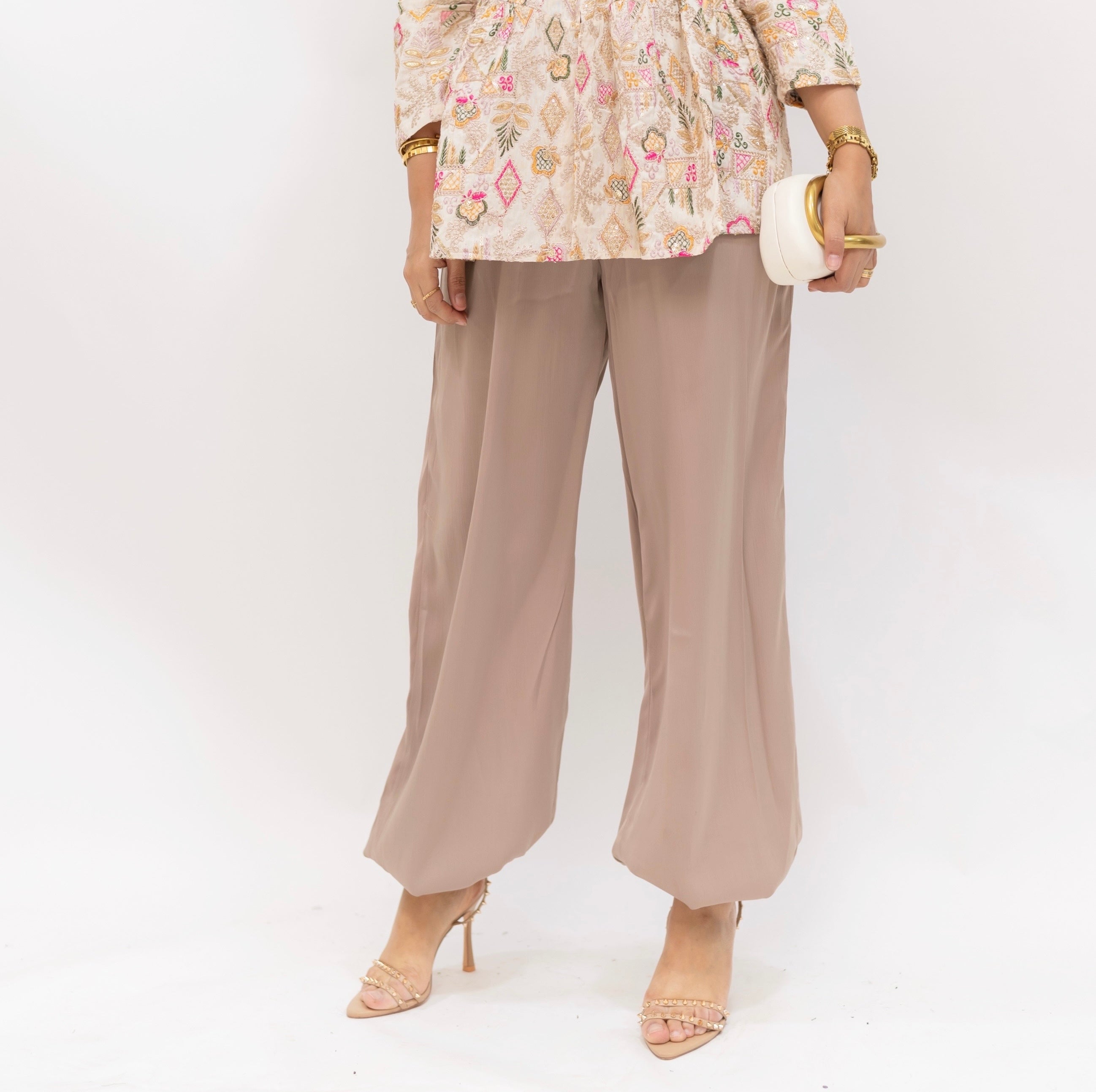 Silk balloon pants
