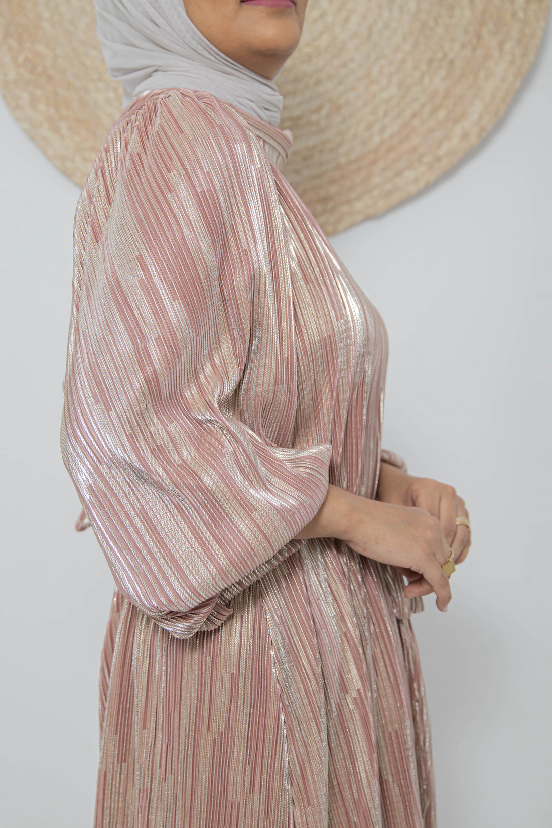 pleated dress