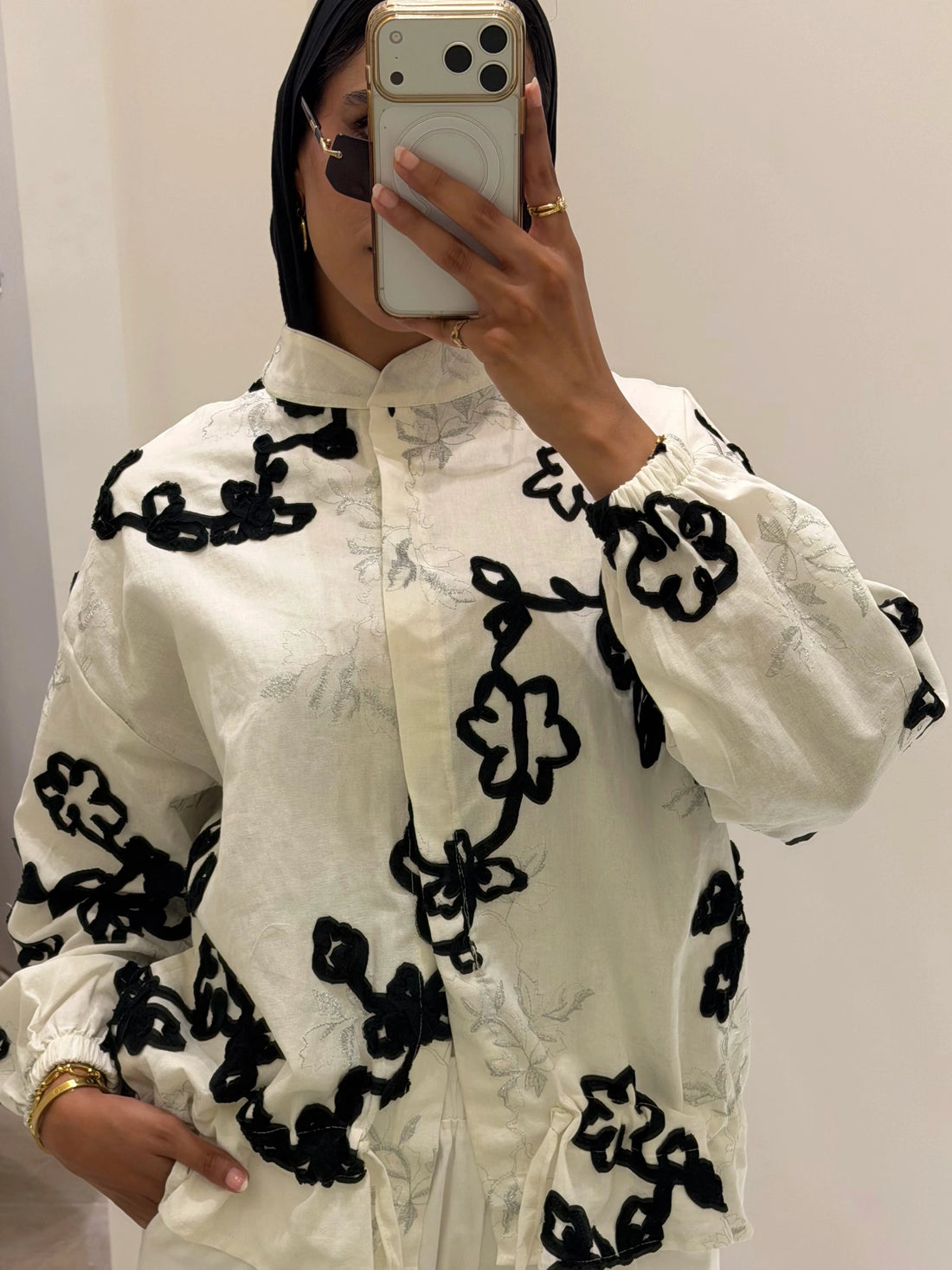 Black floral Jacket