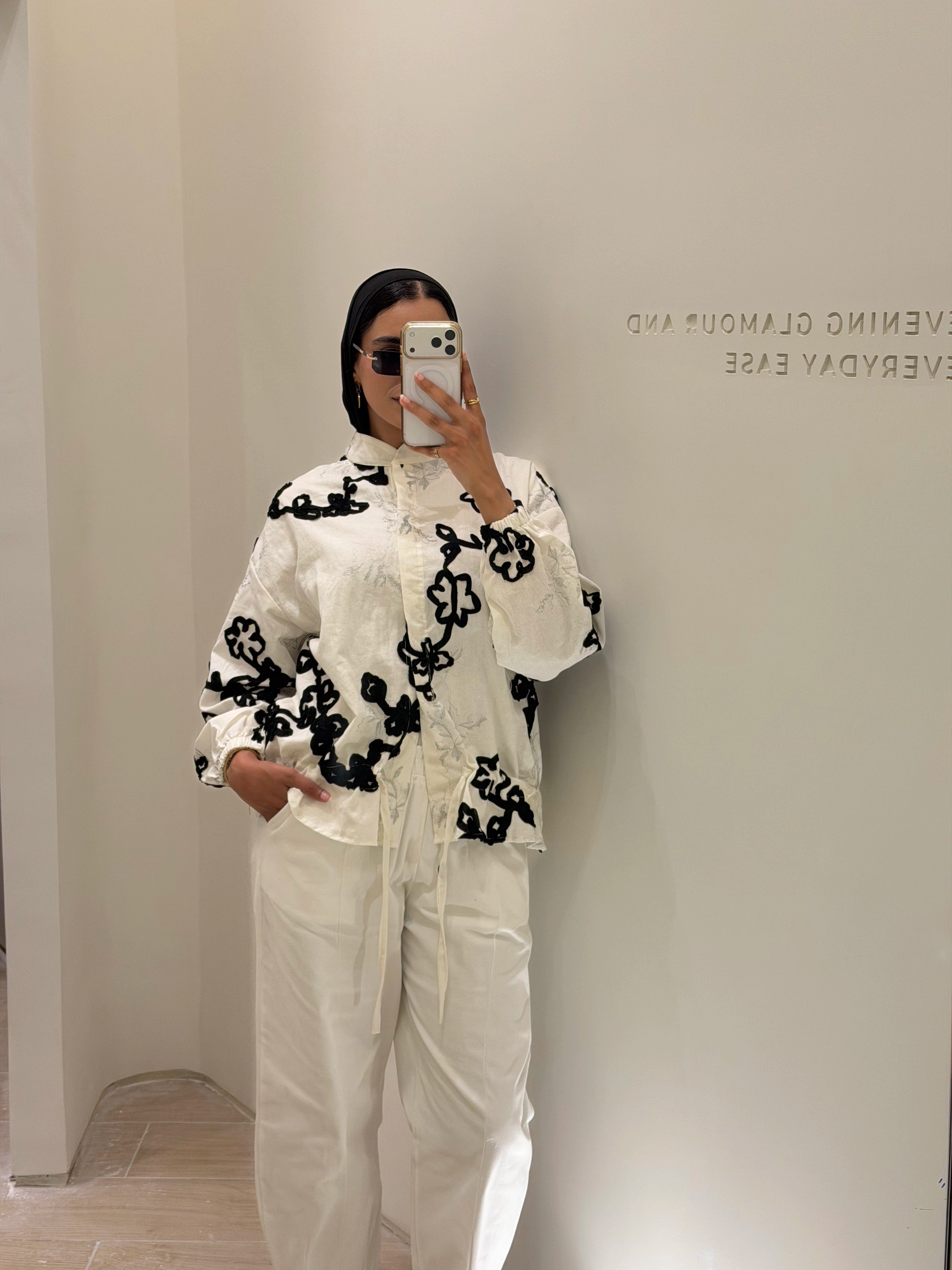 Black floral Jacket