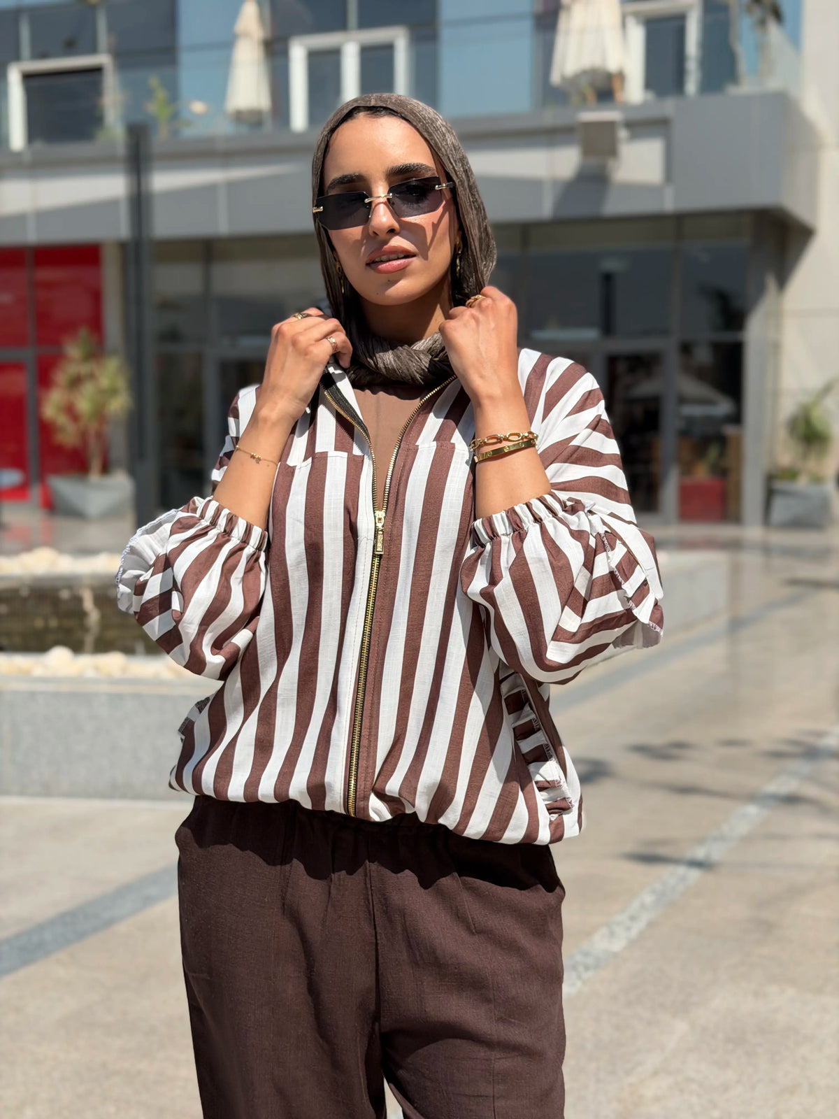 Striped katan Jacket