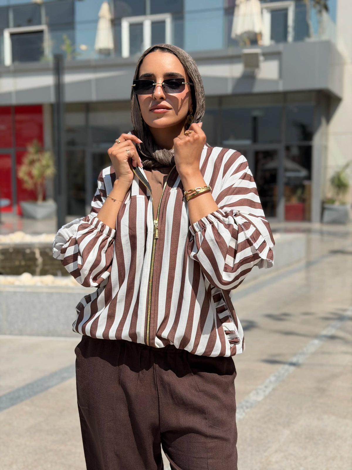 Striped katan Jacket